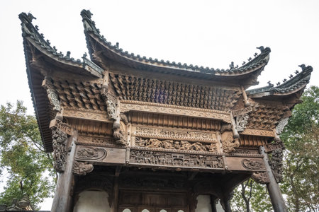 Jiangnan garden architecture landscape sceneryの写真素材