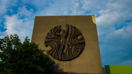 Decoration of the building with nice art work.のeditorial素材