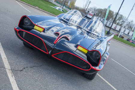 APRIL 26, 2015 - Woodbridge, NJ: A replica of the original Batmobile is shown at a local car show.