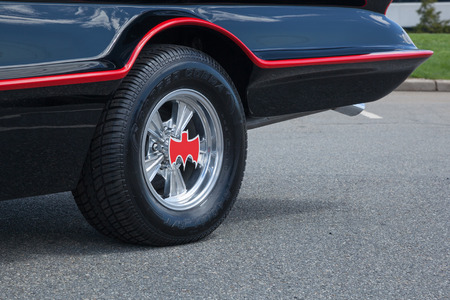 APRIL 26, 2015 - Woodbridge, NJ: A replica of the original Batmobile is shown at a local car show.