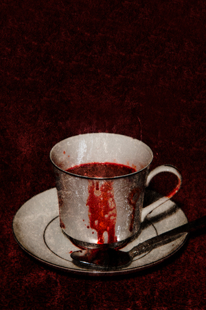 Bloody Teacupの写真素材