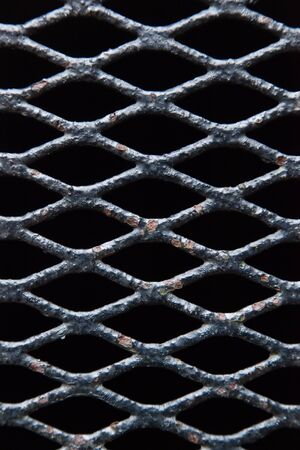 Iron Grid on Door