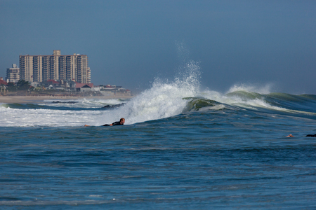 DEAL, NEW JERSEY - September 13, 2017: Surfers soak up the last bit of summer and enjoy the swells from Hurricane Joseのeditorial素材