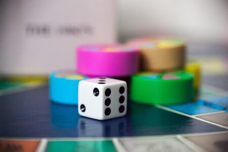 WOODBRIDGE, NEW JERSEY / USA - January 28, 2020: An 80s Edition of the popular family board game, Trivial Pursuit, is picturedのeditorial素材