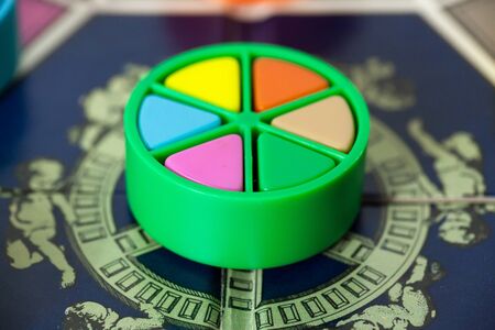 WOODBRIDGE, NEW JERSEY / USA - January 28, 2020: An 80s Edition of the popular family board game, Trivial Pursuit, is picturedのeditorial素材