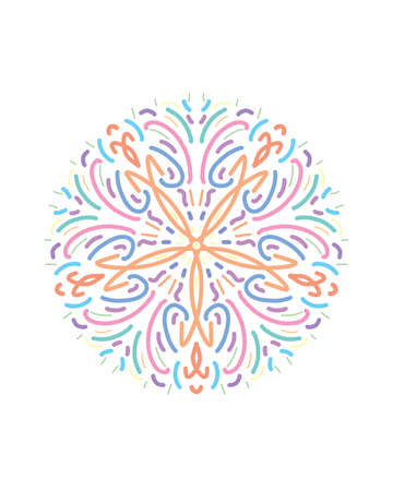 An illustration of abstract shapes in colors inspired by Rembrandt paintings.の写真素材