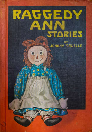 WOODBRIDGE, NEW JERSEY - Juy 27, 2020: a very worn vintage Raggedy Ann children's book