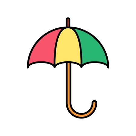 vector illustration flat design umbrella icon logoのイラスト素材