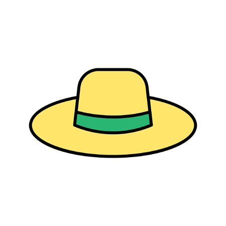 vector illustration flat hat designのイラスト素材
