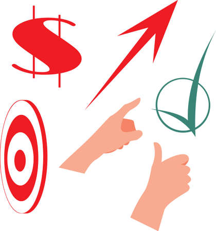 Set of flat icons for web design. Isolated on white. Business and finance.のイラスト素材