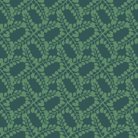 Seamless pattern of hand drawn sketch style abstract plant. Vector illustration.のイラスト素材