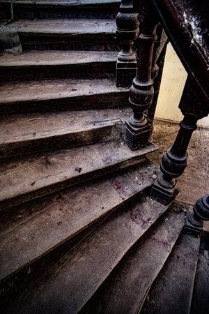 Abandoned building, abandoned, house, old, antiquity, estate, ruinsの写真素材