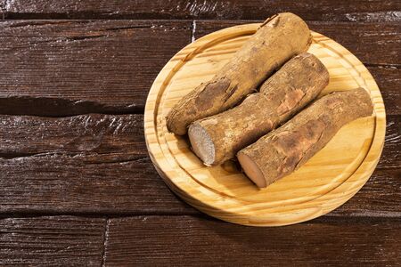 Cassava raw tuber - Manihot esculenta