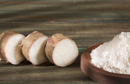 Cassava raw tuber - Manihot esculenta