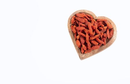 Lycium barbarum - dried goji berries. Text spaceの写真素材