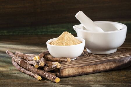 Licorice root has medicinal properties for the liver, cough, infections and is digestive -...