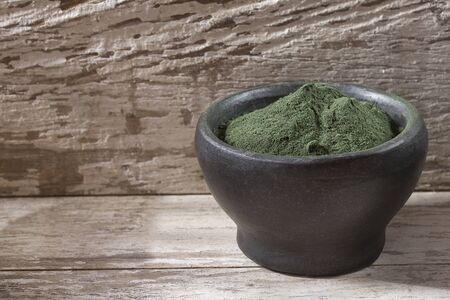 Spirulina powder (Spirulina)の写真素材