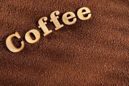 Ground beans of organic coffee - Coffea