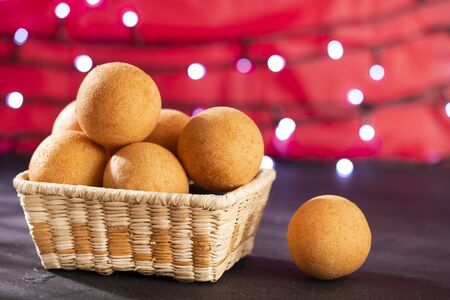 Traditional Colombian buÃ±uelo - Christmas decoration.の写真素材