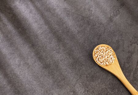 Popped amaranth grain - Amaranthus. Text spaceの写真素材