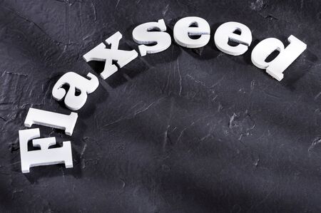 Linum usitatissimum - Linseed organic seedsの写真素材