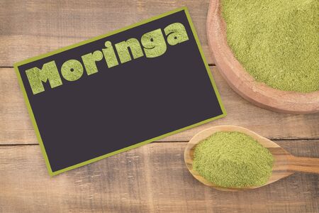 Moringa powder - Moringa oleiferaの写真素材