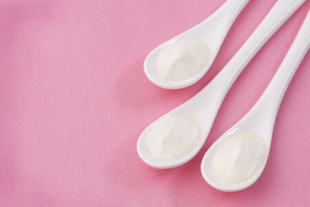 Collagen protein powder - Hydrolyzed. Strengthening and improving the health of cartilage and tendons.の写真素材