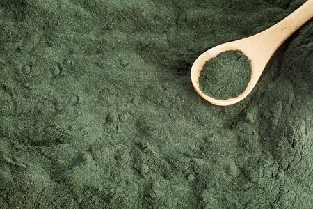 Spirulina algae powderの写真素材