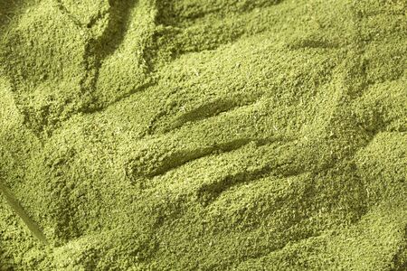 Moringa powder - Moringa oleifera. Top viewの写真素材