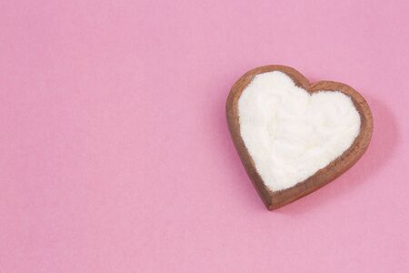 Collagen protein powder - Hydrolyzed. Top viewの写真素材