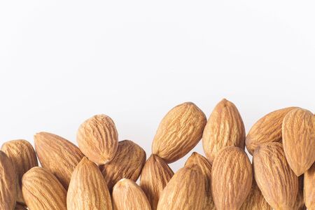 Tasty almonds nuts - Prunus dulcisの写真素材