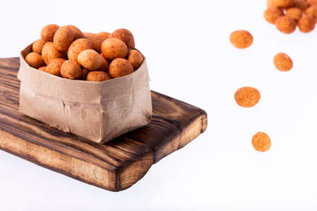 Hazelnut nuts, organic dry fruit - Corylus avellana.の写真素材