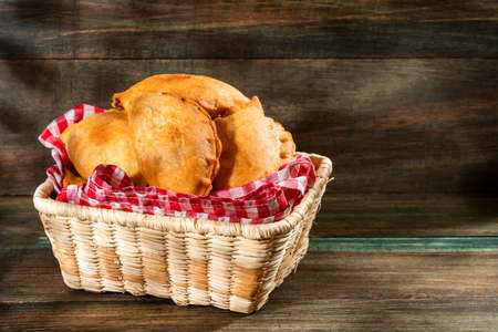 Traditional Argentine empanadas stuffed with meat