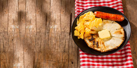 Delicious Colombian Corn Arepas - Colombian Breakfastの写真素材