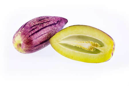 Sweet cucumber or pear-melon - Solanum muricatumの写真素材