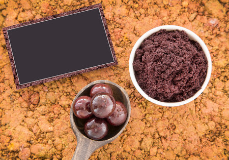 Brazilian exotic berry jabuticaba - Plinia caulifloraの写真素材