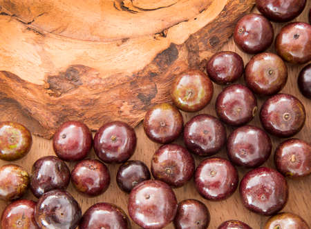 Exotic fruit of the jabuticaba - Plinia caulifloraの写真素材