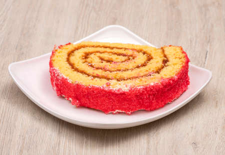 Sweet liberal guava roll, traditional Colombian dessertの写真素材