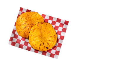 Colombian arepa - Traditional Colombian food. Delicious breakfastの写真素材