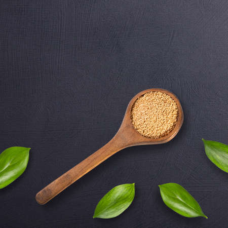 Organic amaranth seeds - Amaranthus. Healthy foodの写真素材