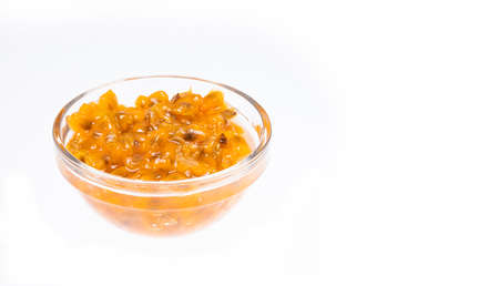 Exotic tropical organic curuba - Passiflora tripartitaの写真素材