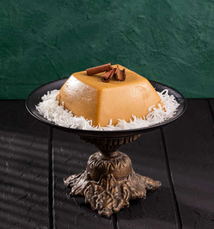 Colombian dessert natilla traditionally served during Christmas