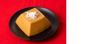 Natilla traditional Colombian food - Christmas atmosphere.の写真素材