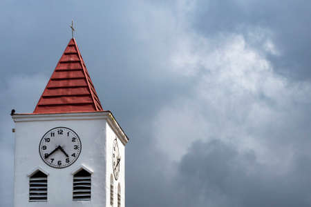 Angelopolis, Antioquia - Colombia - December 22, 2021. Los Santos Ãngeles parish of catholic...