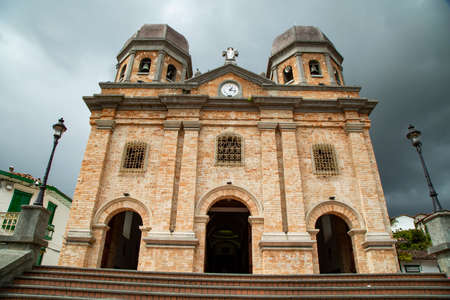 ConcepciÃ³n, Antioquia - Colombia - December 27, 2021. Our Lady of the Immaculate Conception Parish, church of catholic worshipのeditorial素材