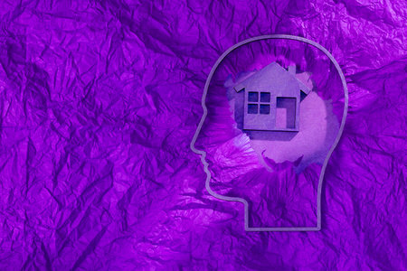 Idea in mind of having housing - Concept of achievements to do real estate businessの写真素材