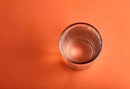 glass of filtered water for healthy and beautiful skinの写真素材