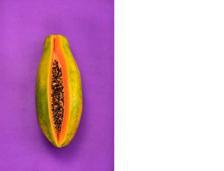 Organic sweet tropical papaya - Carica papaya