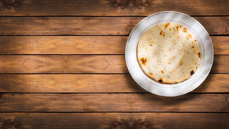 Delicious colombian grilled arepa - Traditional food of Colombia