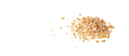 Avena sativa - Rolled oats in the heapの写真素材